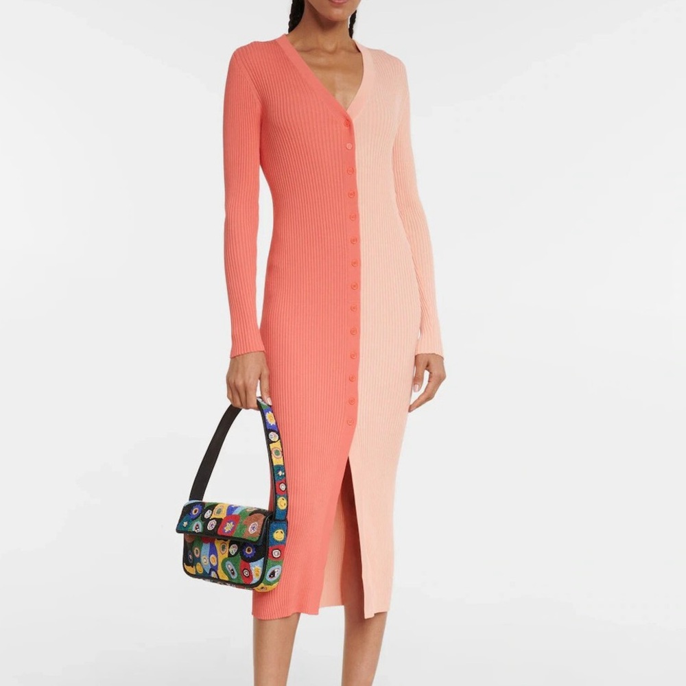 Peach Staud Shoko Cardigan Dress Size XS NWT 🍑